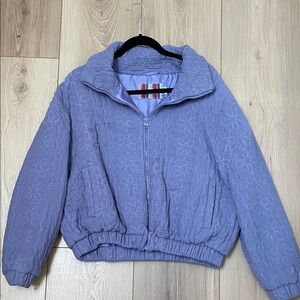 Urban Outfitters Lilac Quilted Puffer Jacket